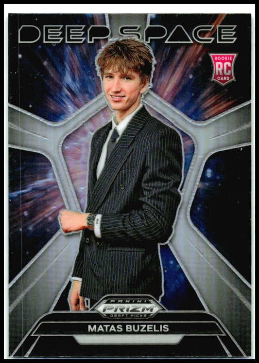 2024 Panini Prizm Draft Picks Deep Space Prizms Silver #7 Matas Buzelis Bulls
