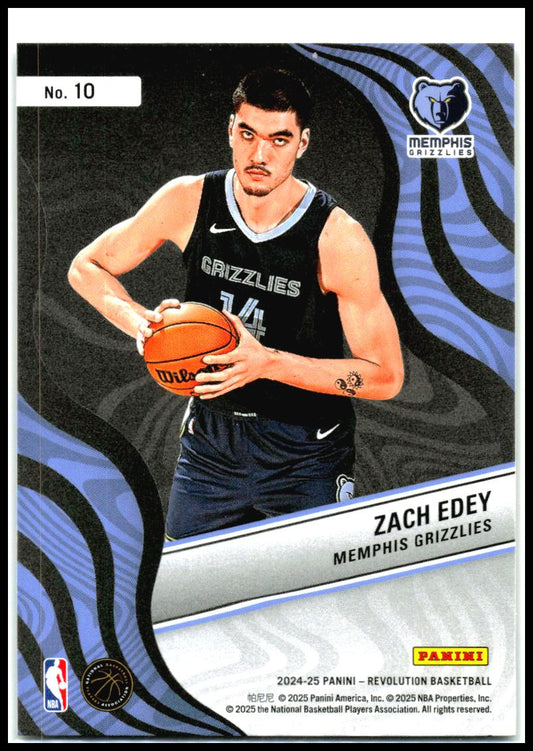 2024-25 Panini Revolution New Wave #10 Zach Edey Memphis Grizzlies