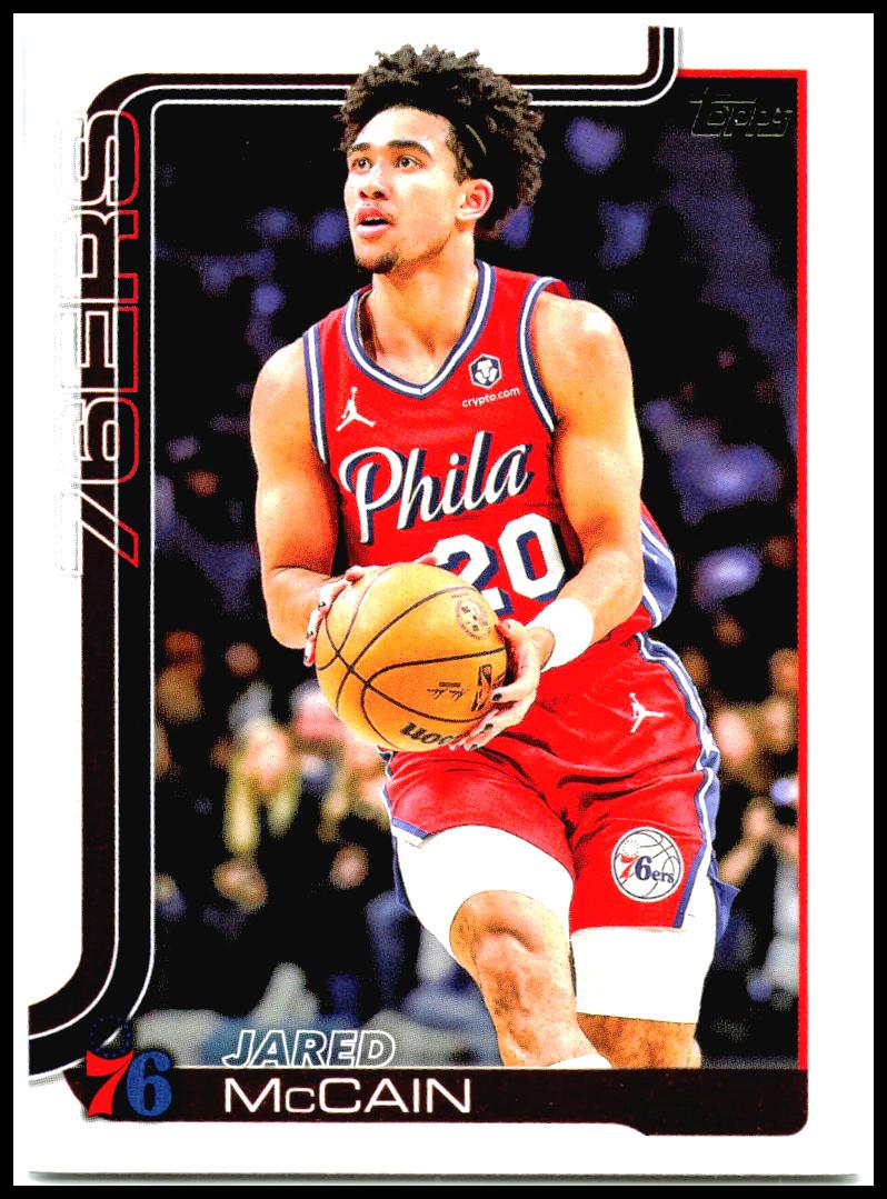 2025-26 Topps #24 Jared McCain Philadelphia 76ers