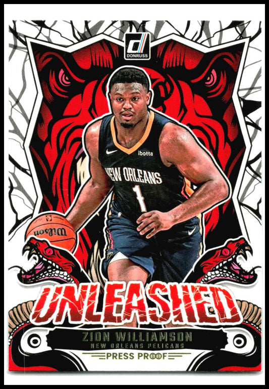 2024-25 Donruss Unleashed #12 Zion Williamson New Orleans Pelicans