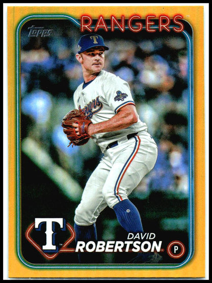 2024 Topps Update Gold Rainbow Foil #US284 David Robertson Texas Rangers