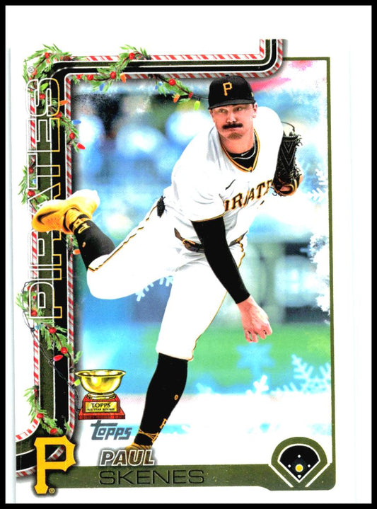 2025 Topps Holiday #H70c Paul Skenes Pittsburgh Pirates