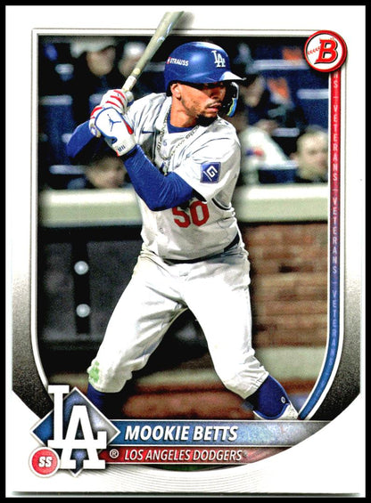 2025 Bowman #16 Mookie Betts Los Angeles Dodgers