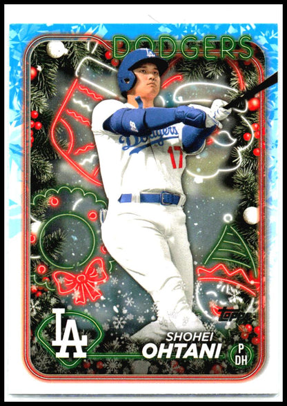 2024 Topps Holiday #H1 Shohei Ohtani Los Angeles Dodgers