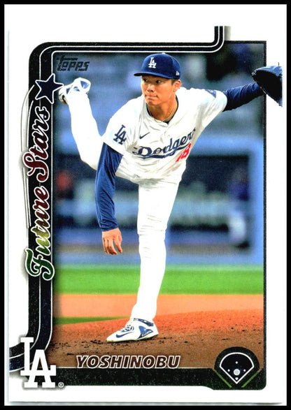 2025 Topps Rainbow Foil #231 Yoshinobu Yamamoto Los Angeles Dodgers