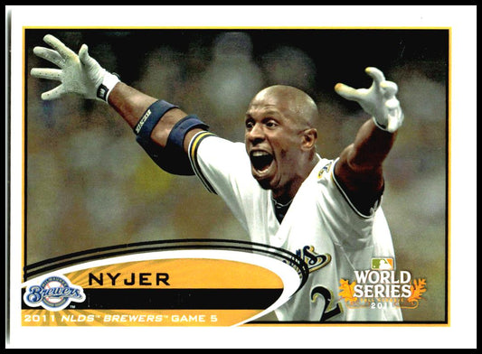2012 Topps Blue #272 Nyjer Morgan Milwaukee Brewers