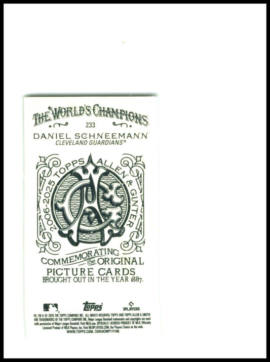 2025 Topps Allen & Ginter Mini #274 William Fightner Boston Bruins