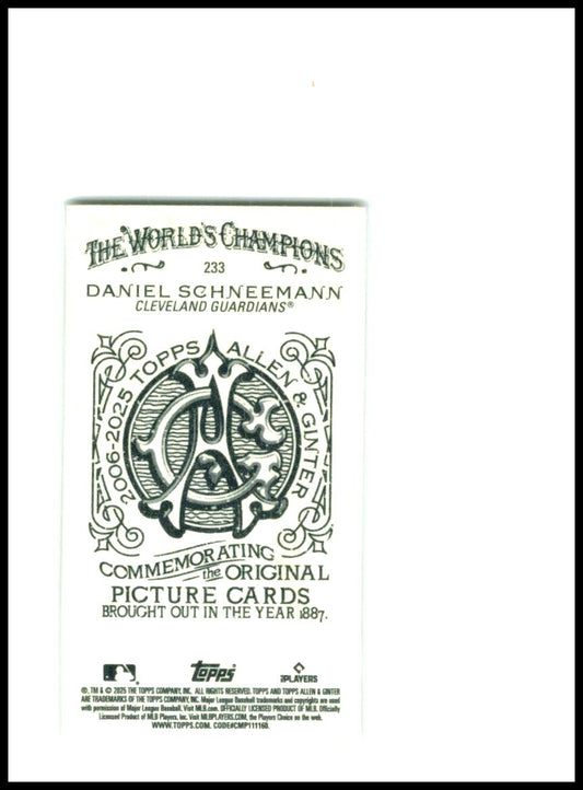 2025 Topps Allen & Ginter Mini #233 Daniel Schneemann