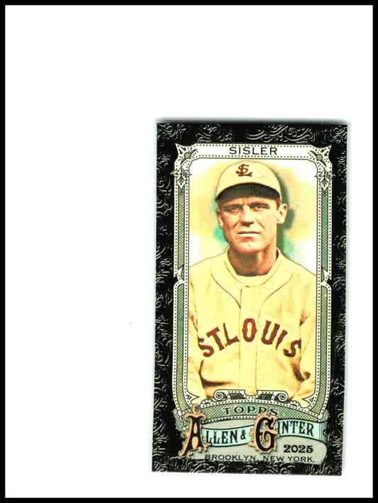 2025 Topps Allen & Ginter Mini Black #170 George Sisler New England Patriots