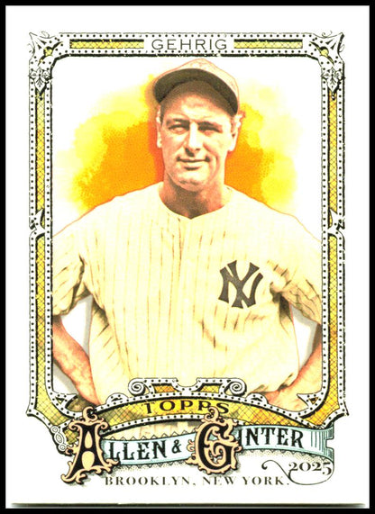2025 Topps Allen & Ginter #6 Lou Gehrig