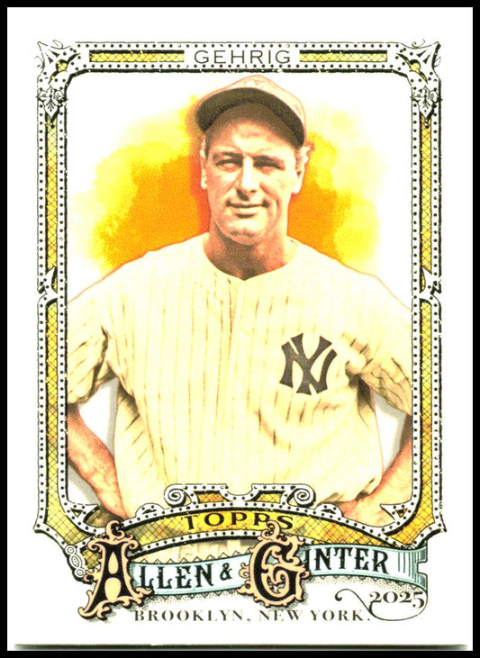 2025 Topps Allen & Ginter #6 Lou Gehrig