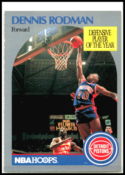 1990-91 Hoops #109 Dennis Rodman Detroit Pistons