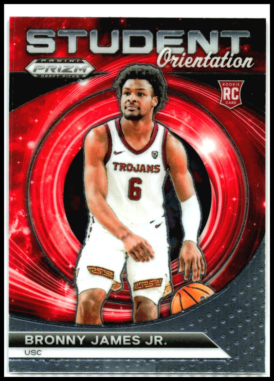 2024 Panini Prizm Draft Picks Student Orientation #12 Bronny James Jr. Lakers