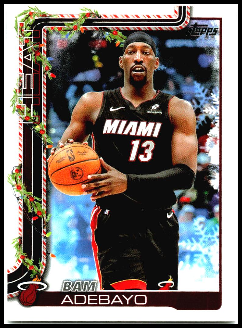 2025-26 Topps Holiday #H60 Bam Adebayo Miami Heat