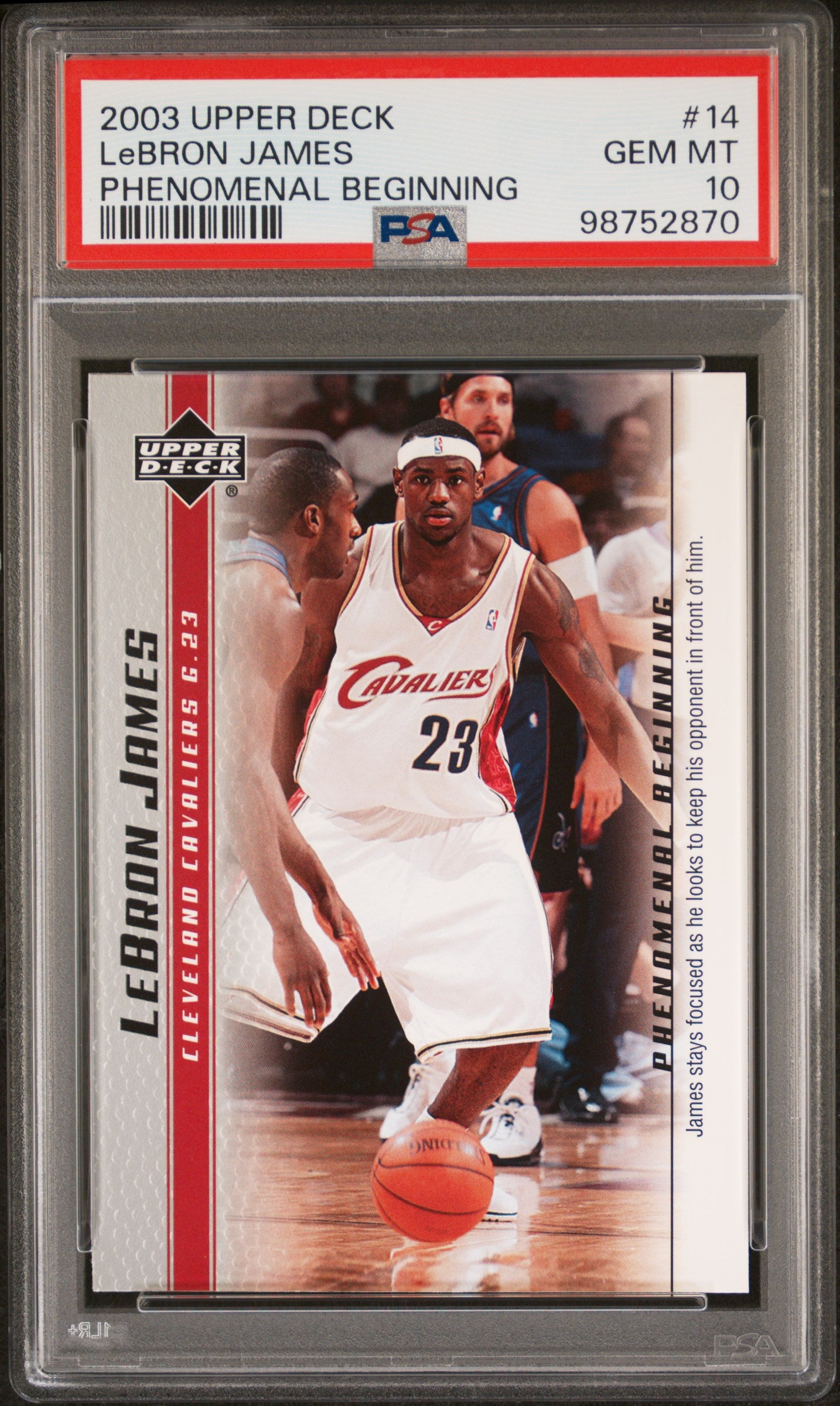 2003 Upper Deck Lebron James Phenomenal Beginning #14 Lebron James