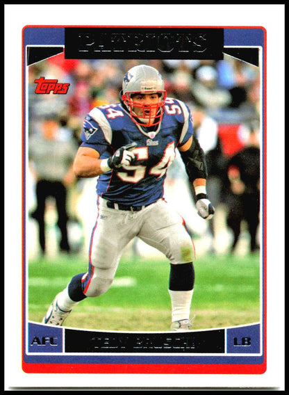 2006 Topps #14 Tedy Bruschi New England Patriots