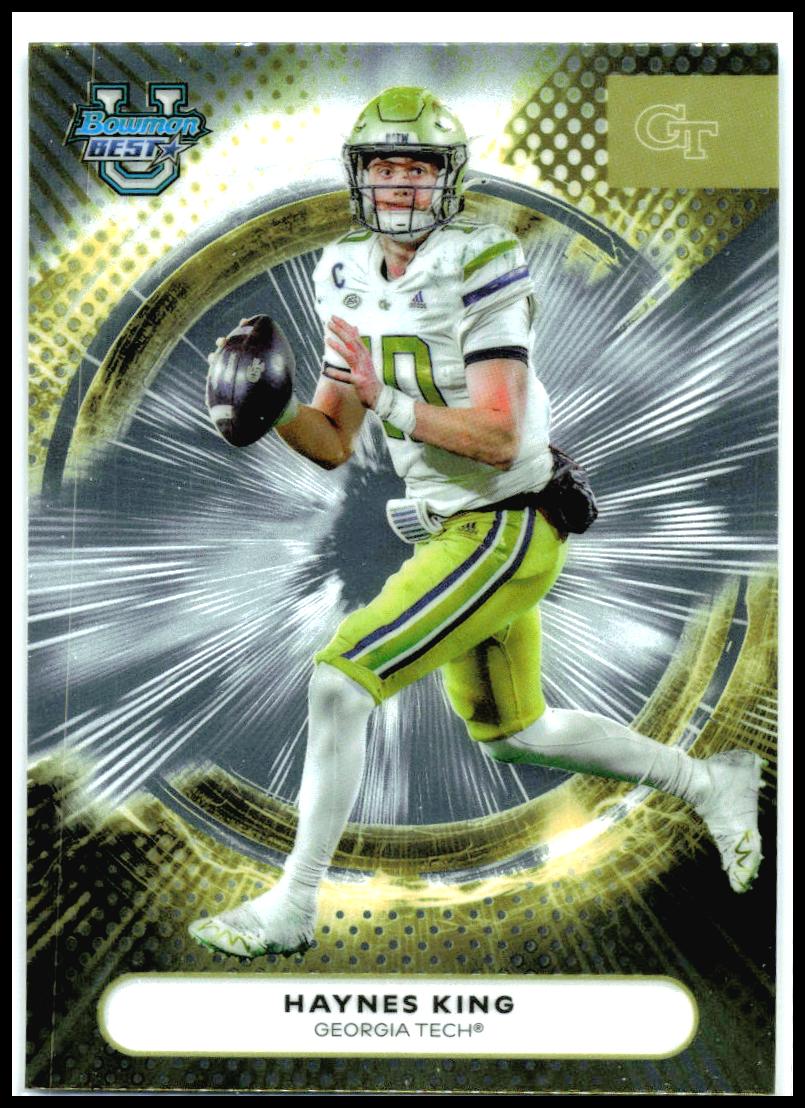 2025 Bowman University Best #51 Haynes King Georgia Tech Yellow Jackets