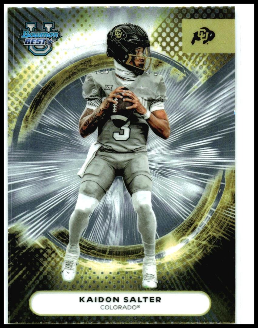 2025 Bowman University Best #64 Kaidon Salter Colorado Buffaloes