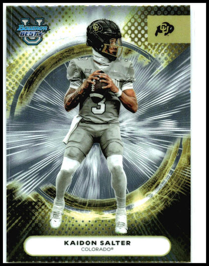 2025 Bowman University Best #64 Kaidon Salter Colorado Buffaloes