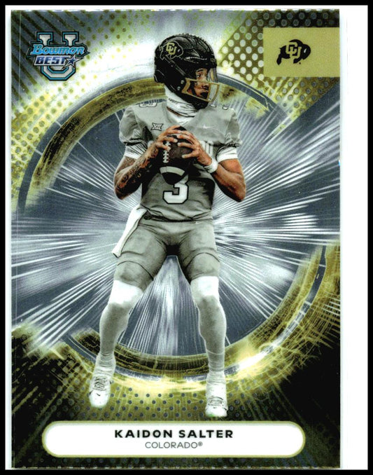 2025 Bowman University Best #64 Kaidon Salter Colorado Buffaloes