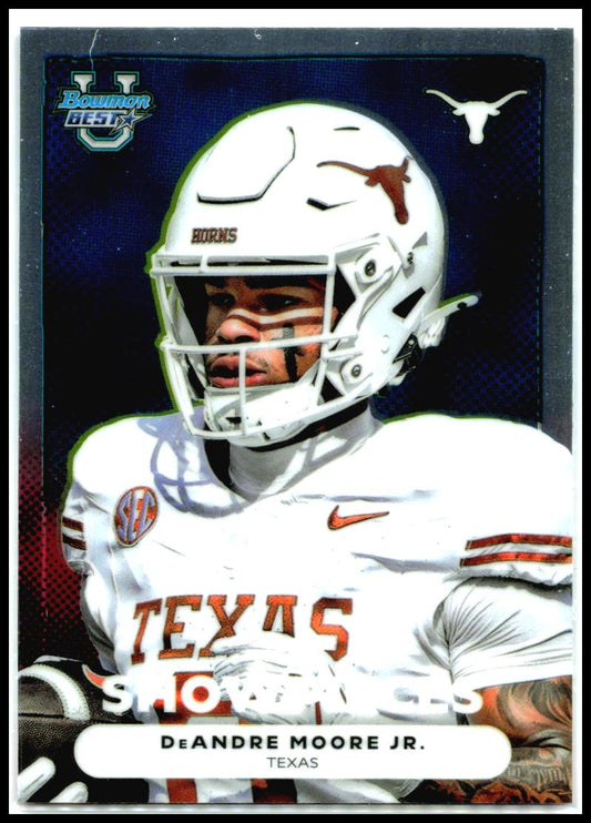 2025 Bowman University Best Bowman Showpieces #BS-22 DeAndre Moore Jr. Texas