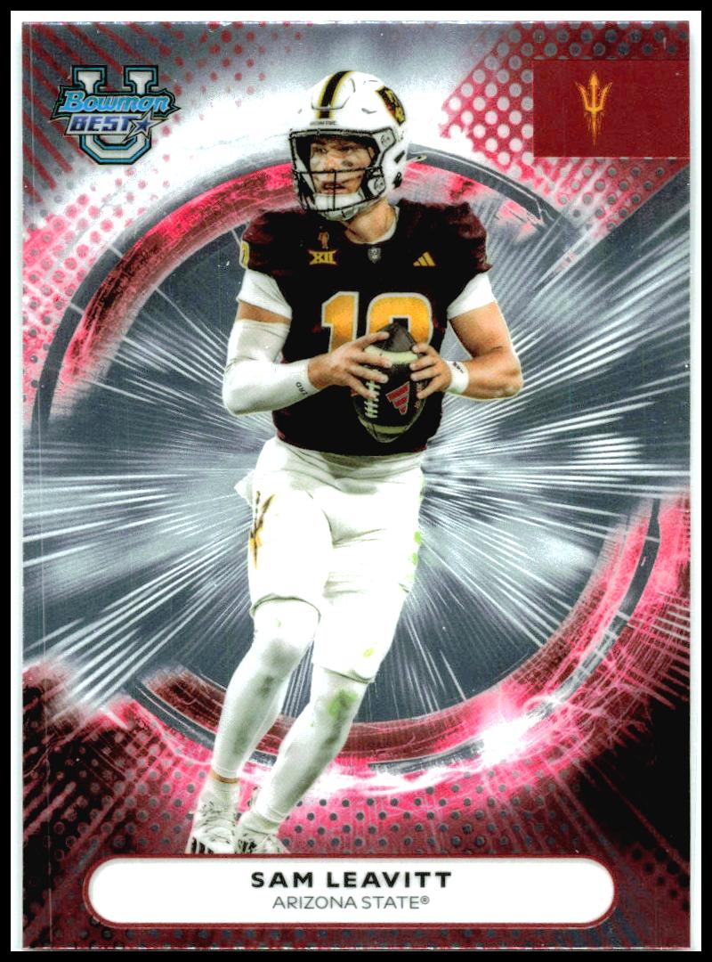 2025 Bowman University Best #62 Sam Leavitt Arizona State Sun Devils