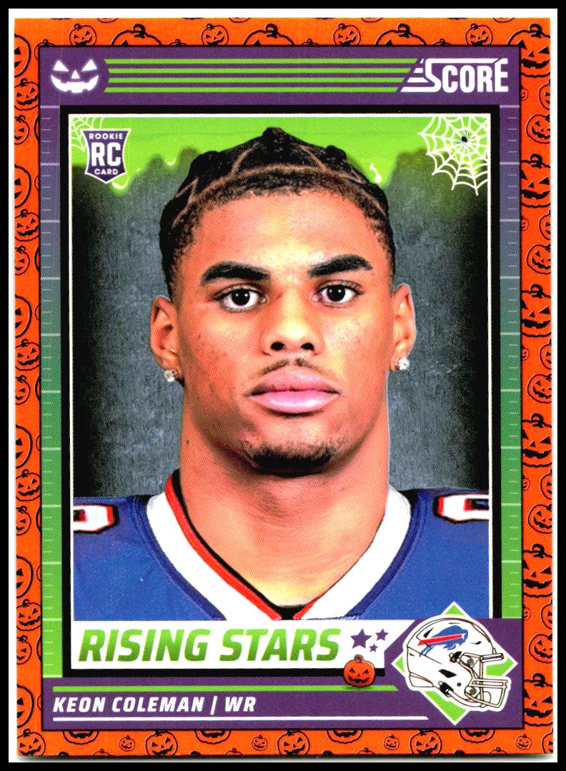 2024 Score-A-Treat Rising Stars Orange Pumpkin #32 Keon Coleman Buffalo Bills