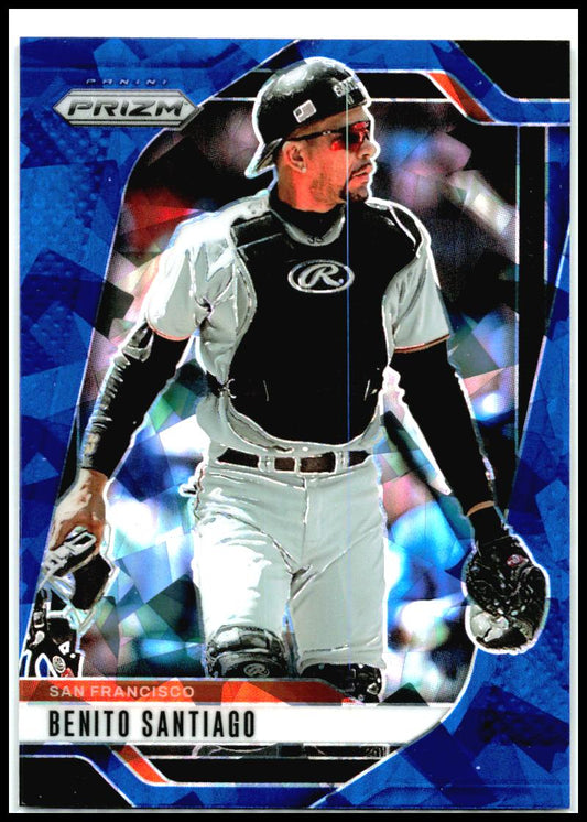 2025 Panini Prizm Blue Ice Prizms #243 Benito Santiago San Francisco Giants