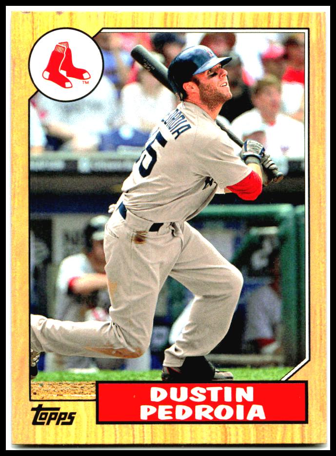 2012 Topps 1987 Topps Minis #TM-23 Dustin Pedroia Boston Red Sox