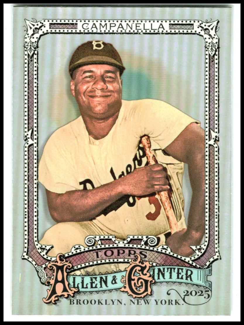 2025 Topps Allen & Ginter Silver Portrait #22 Roy Campanella Brooklyn Dodgers