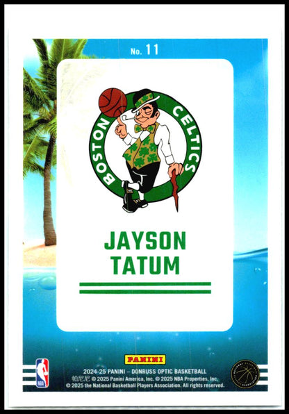 2024-25 Donruss Optic Splash! #11 Jayson Tatum Boston Celtics