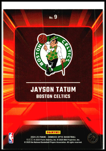 2024-25 Donruss Optic Express Lane #9 Jayson Tatum Boston Celtics