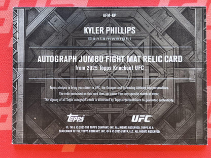 2025 Knockout UFC /50 Auto Jumbo Fight Mat Relic #AFM-KP Kyler Phillips Auto