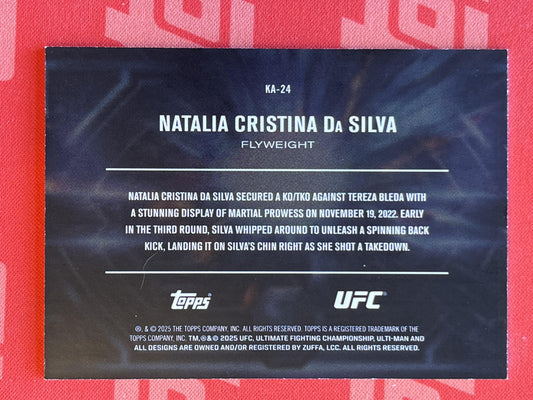 2025 Topps Knockout UFC Knockout Artist # Natalia Da Silva