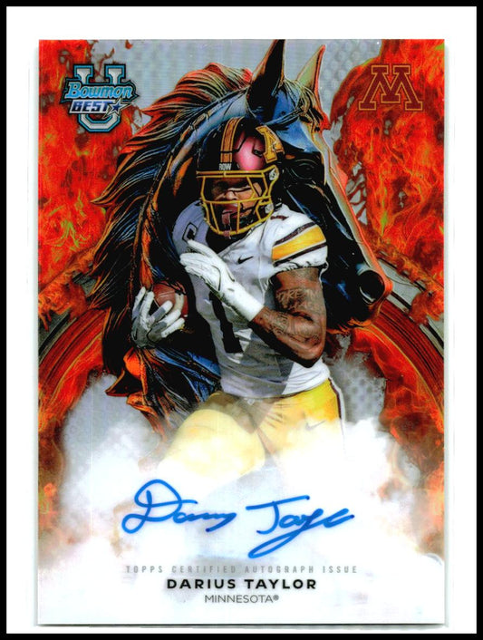 2025 Bowman University Best Workhorse Autographs #WA-DT Darius Taylor Auto