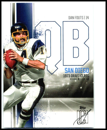 2024 Topps Signature Class #52 Dan Fouts San Diego Chargers