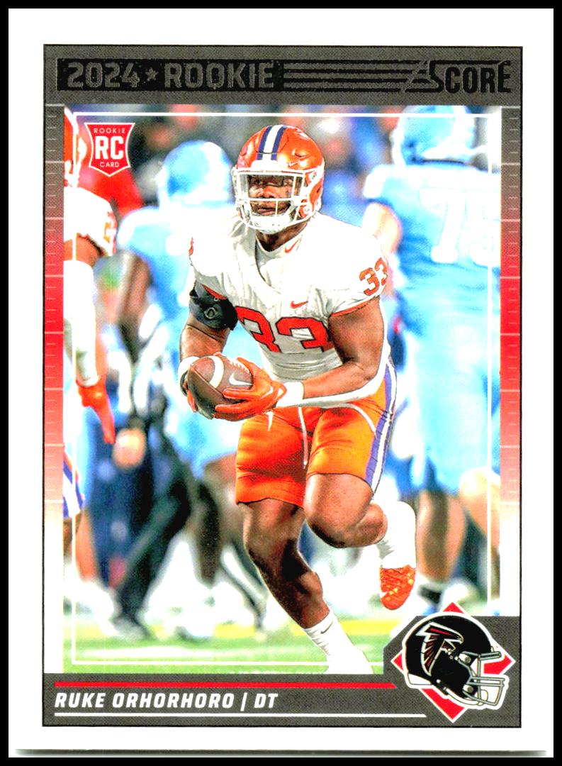 2024 Score #358 Ruke Orhorhoro Rookie Atlanta Falcons