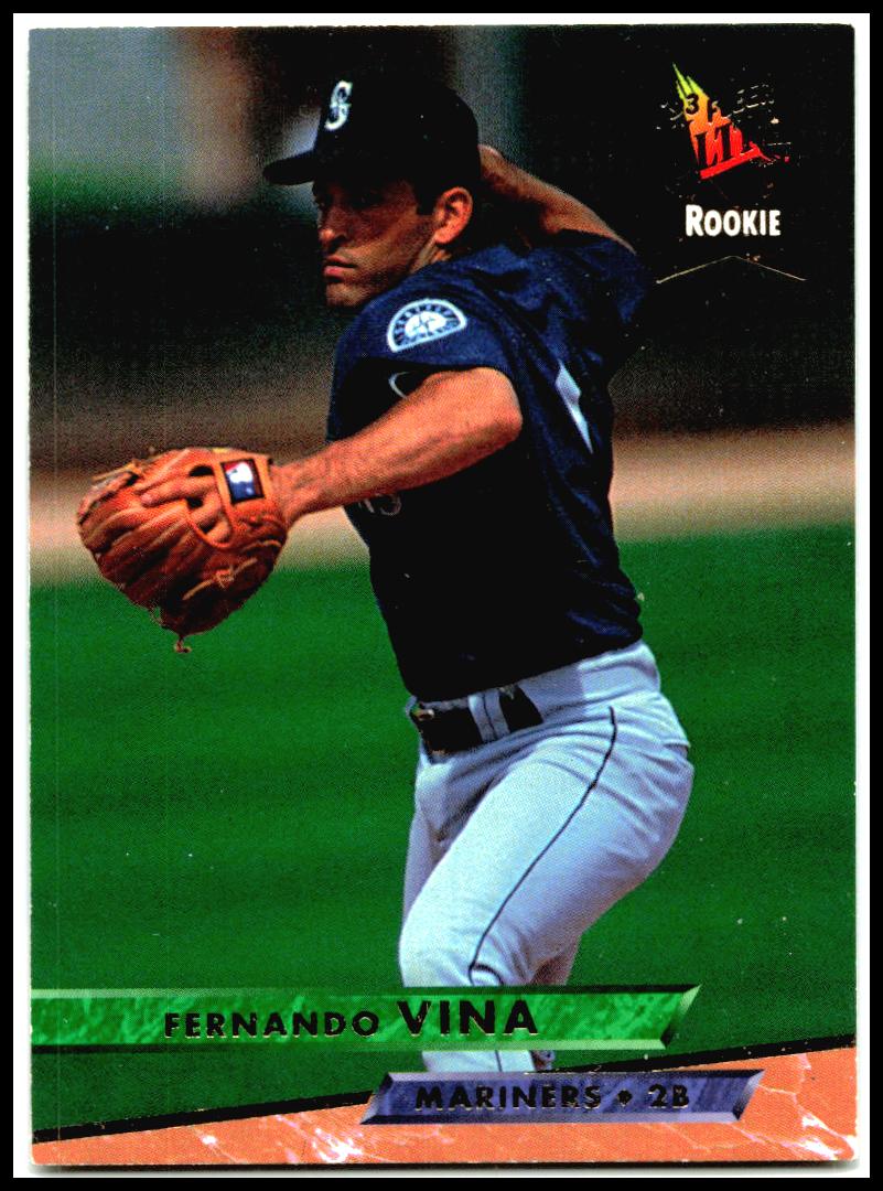 1993 Ultra #625 Fernando Vina Rookie Seattle Mariners