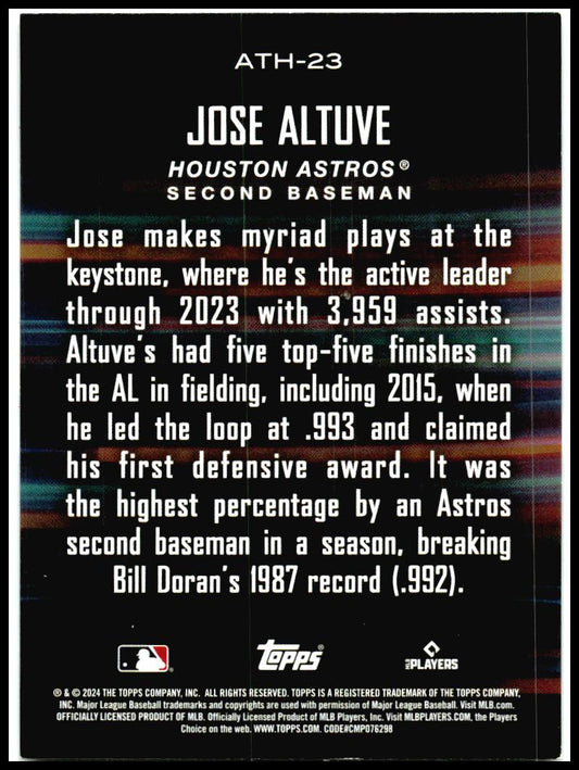 2024 Topps Around the Horn #ATH-23 Jose Altuve Houston Astros