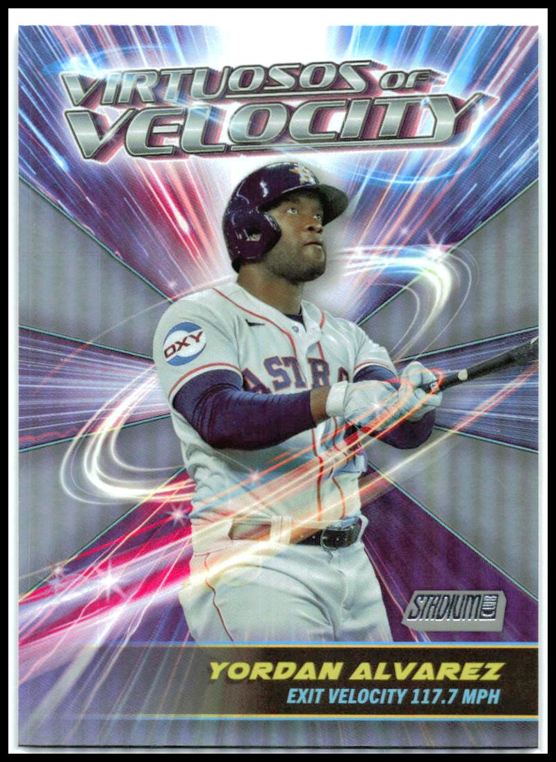 2024 Stadium Club Virtuosos of Velocity #VV-7 Yordan Alvarez Houston Astros