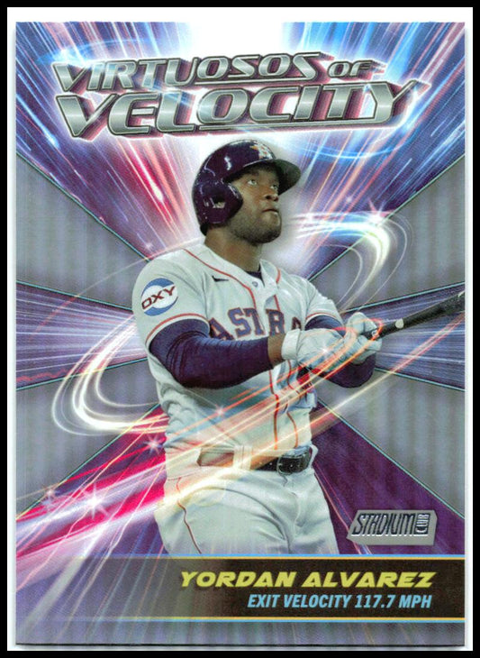 2024 Stadium Club Virtuosos of Velocity #VV-7 Yordan Alvarez Houston Astros