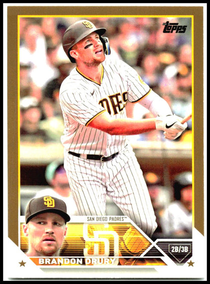 2023 Topps Gold #14 Brandon Drury #/2023 San Diego Padres