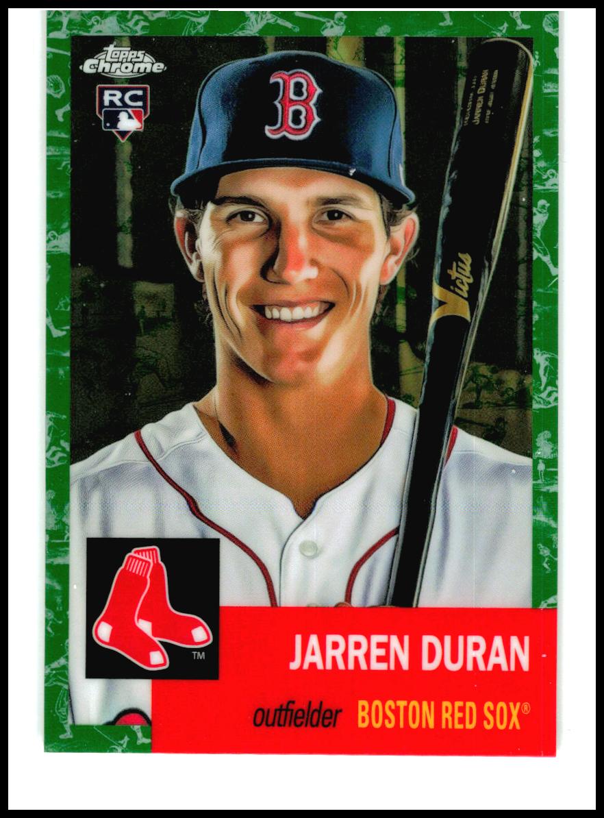 2022 Topps Chrome Platinum Toile Green /99 #219 Jarren Duran Rookie Boston