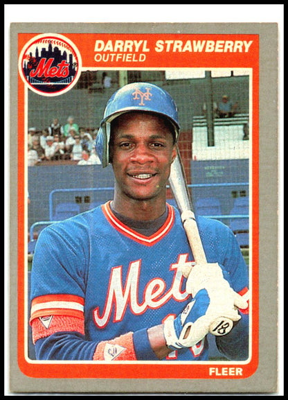 1985 Fleer #93 Darryl Strawberry New York Mets