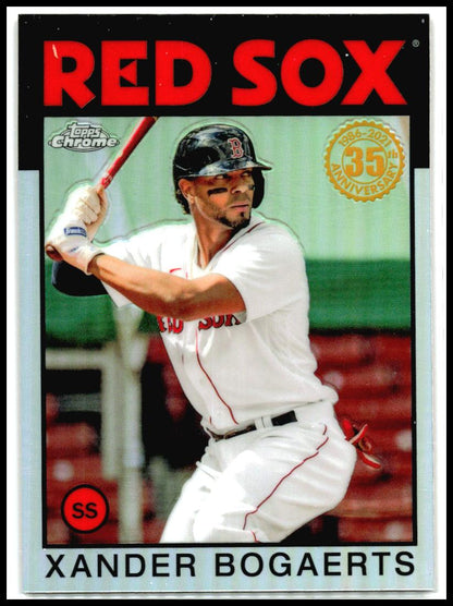 2021 Topps Chrome 1986 Topps 35th Anniversary #86BC-8 Xander Bogaerts Boston