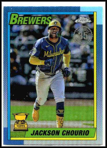 2025 Topps Chrome 1990 Topps 35th Anniversary #90CB-9 Jackson Chourio Brewers