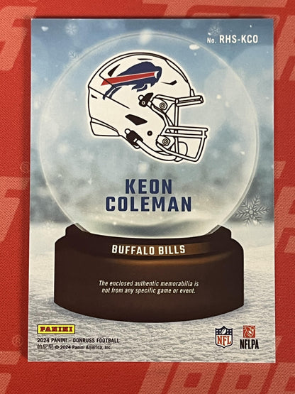 2024 Donruss Rookie Holiday Sweater #RHS-KCO Keon Coleman Buffalo Bills