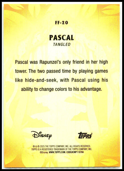 2025 Topps Disney Wonder Furry Friends FoilFractor #FF-20 Pascal