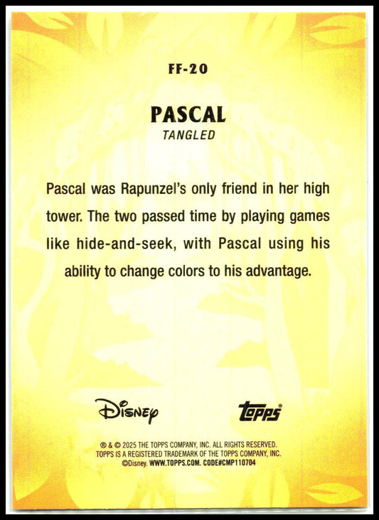 2025 Topps Disney Wonder Furry Friends FoilFractor #FF-20 Pascal