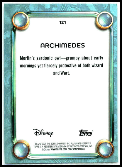 2025 Topps Disney Wonder FoilFractor #121 Archimedes
